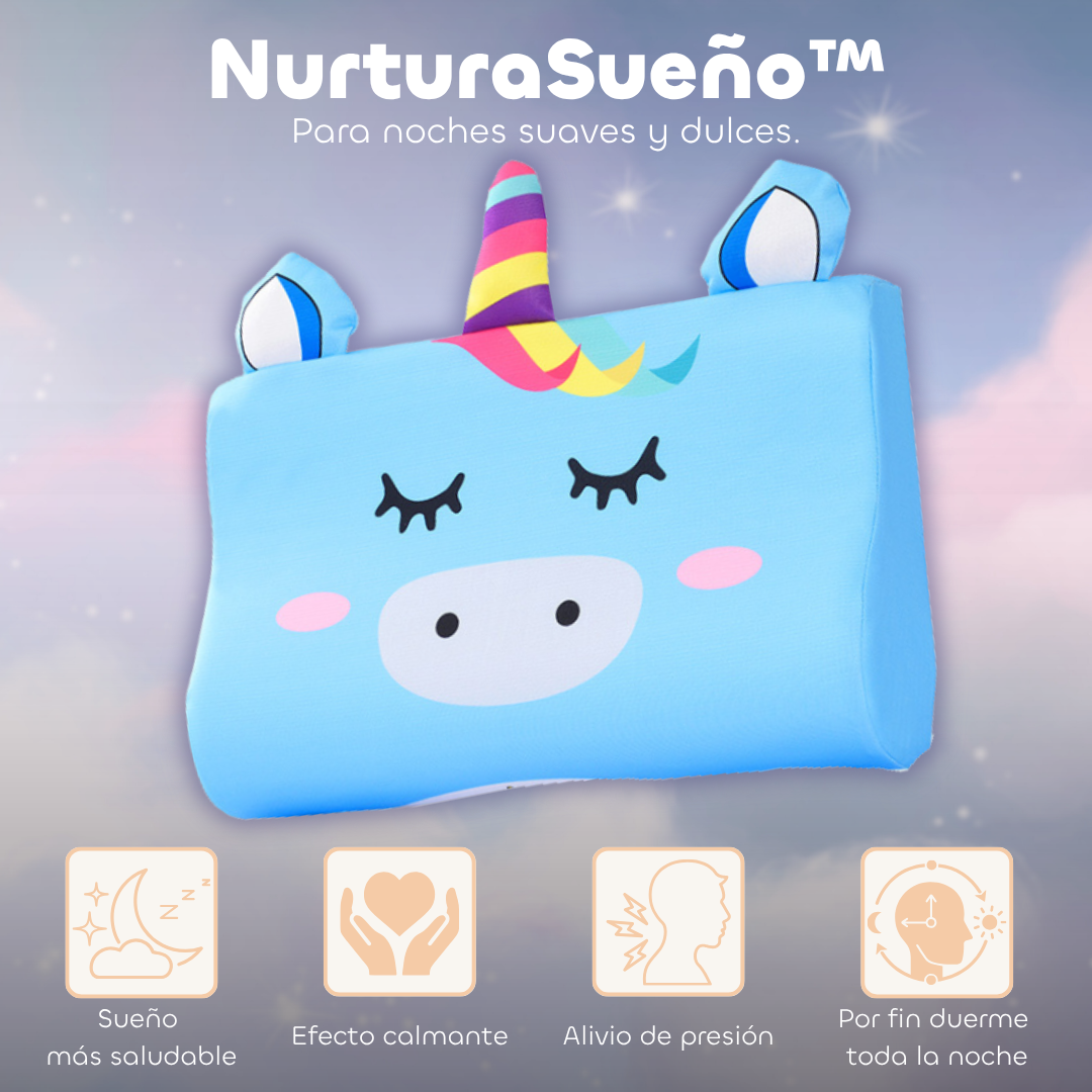 NurturaSueño™ – Almohada Sensorial Infantil para un Sueño Profundo y Tranquilo