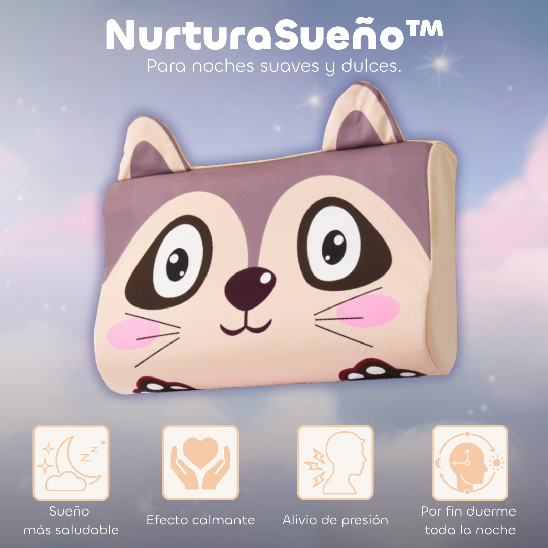 NurturaSueño™ – Almohada Sensorial Infantil para un Sueño Profundo y Tranquilo