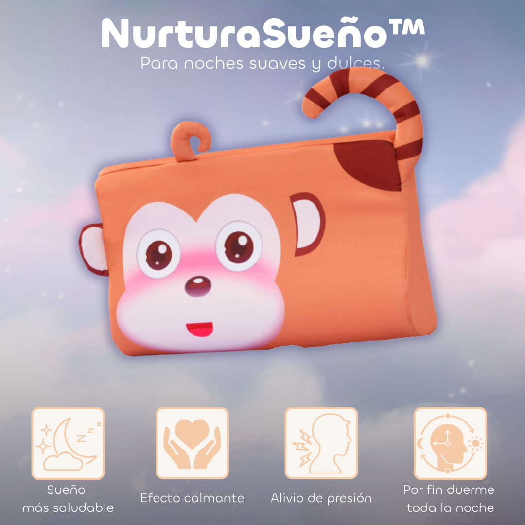 NurturaSueño™ – Almohada Sensorial Infantil para un Sueño Profundo y Tranquilo