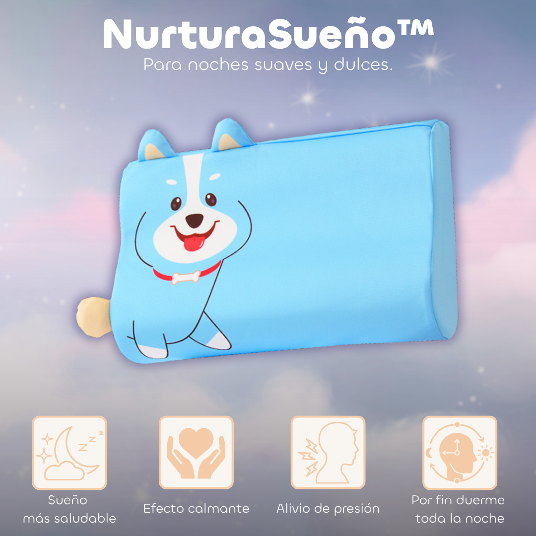 NurturaSueño™ – Almohada Sensorial Infantil para un Sueño Profundo y Tranquilo