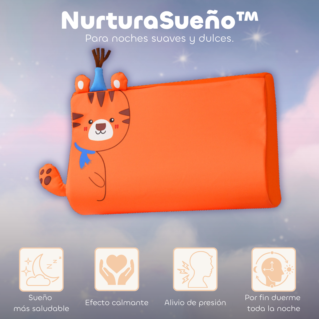 NurturaSueño™ – Almohada Sensorial Infantil para un Sueño Profundo y Tranquilo
