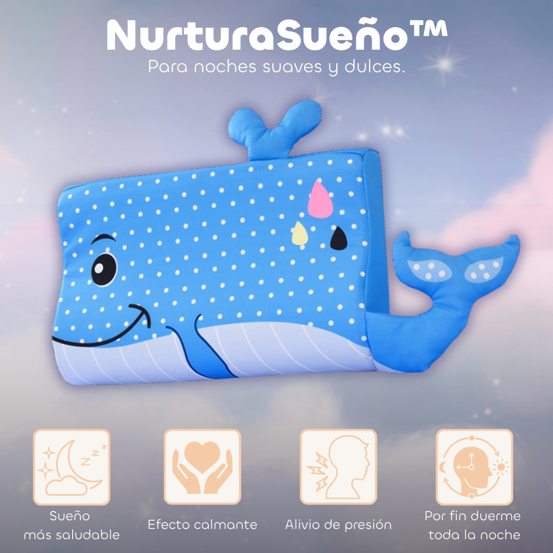 NurturaSueño™ – Almohada Sensorial Infantil para un Sueño Profundo y Tranquilo
