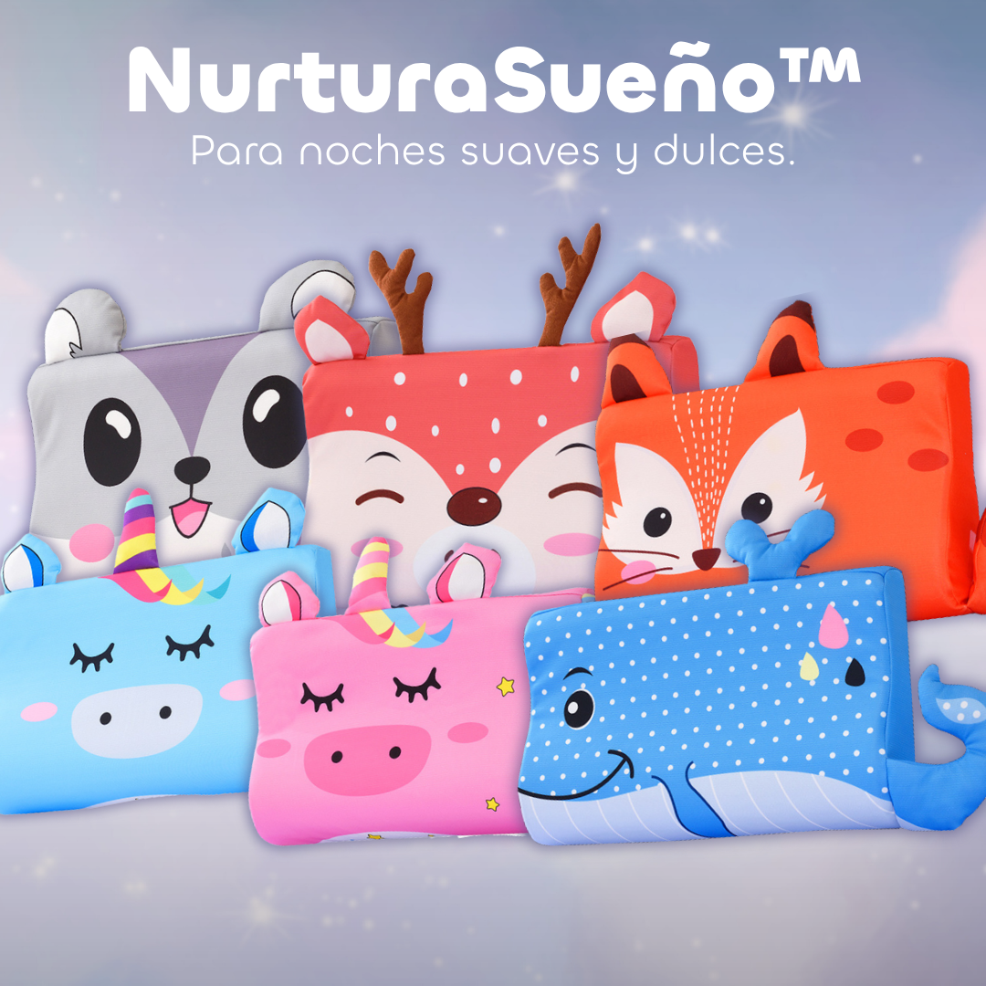 NurturaSueño™ – Almohada Sensorial Infantil para un Sueño Profundo y Tranquilo