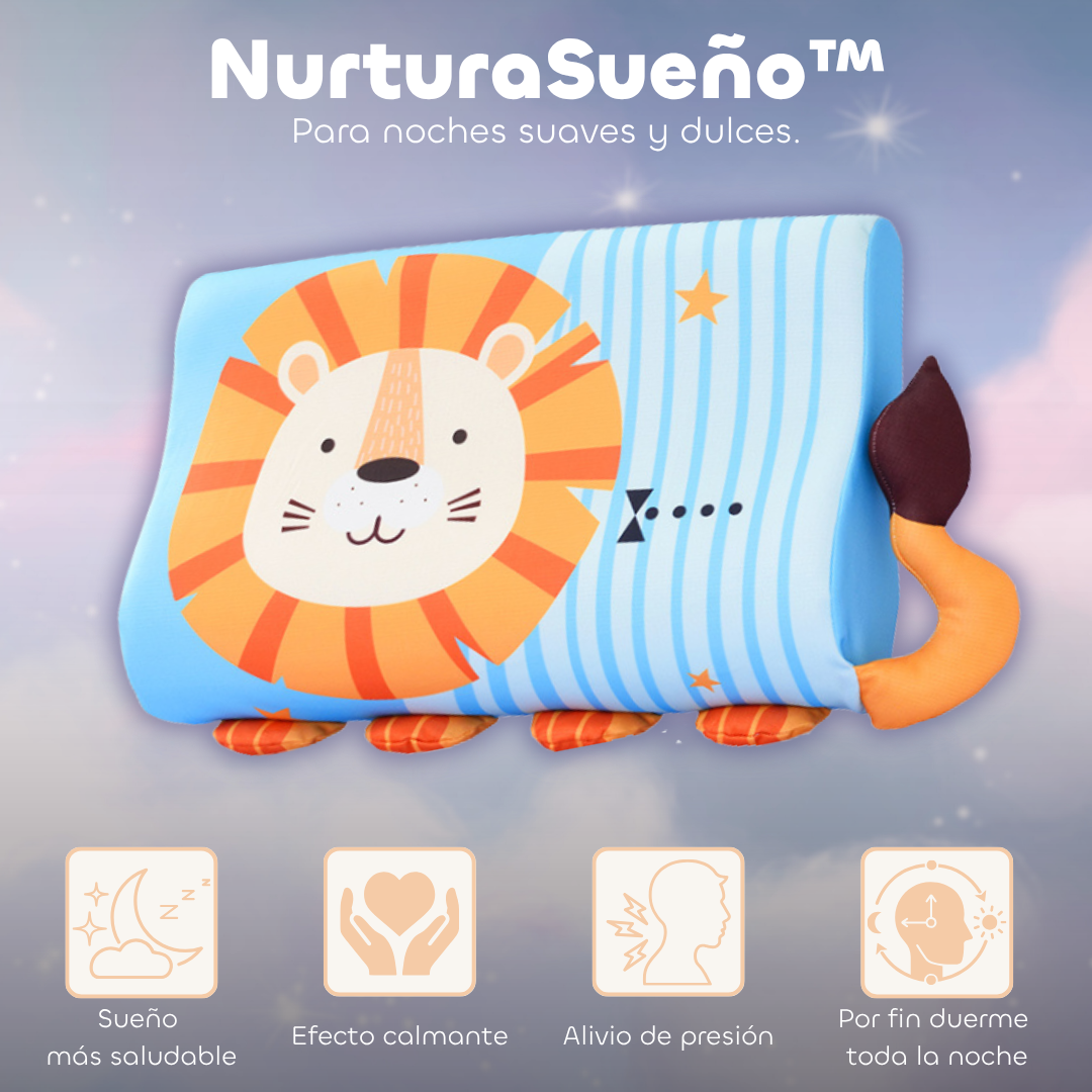 NurturaSueño™ – Almohada Sensorial Infantil para un Sueño Profundo y Tranquilo