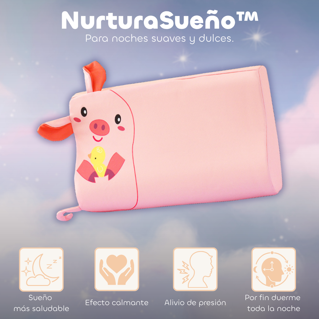NurturaSueño™ – Almohada Sensorial Infantil para un Sueño Profundo y Tranquilo