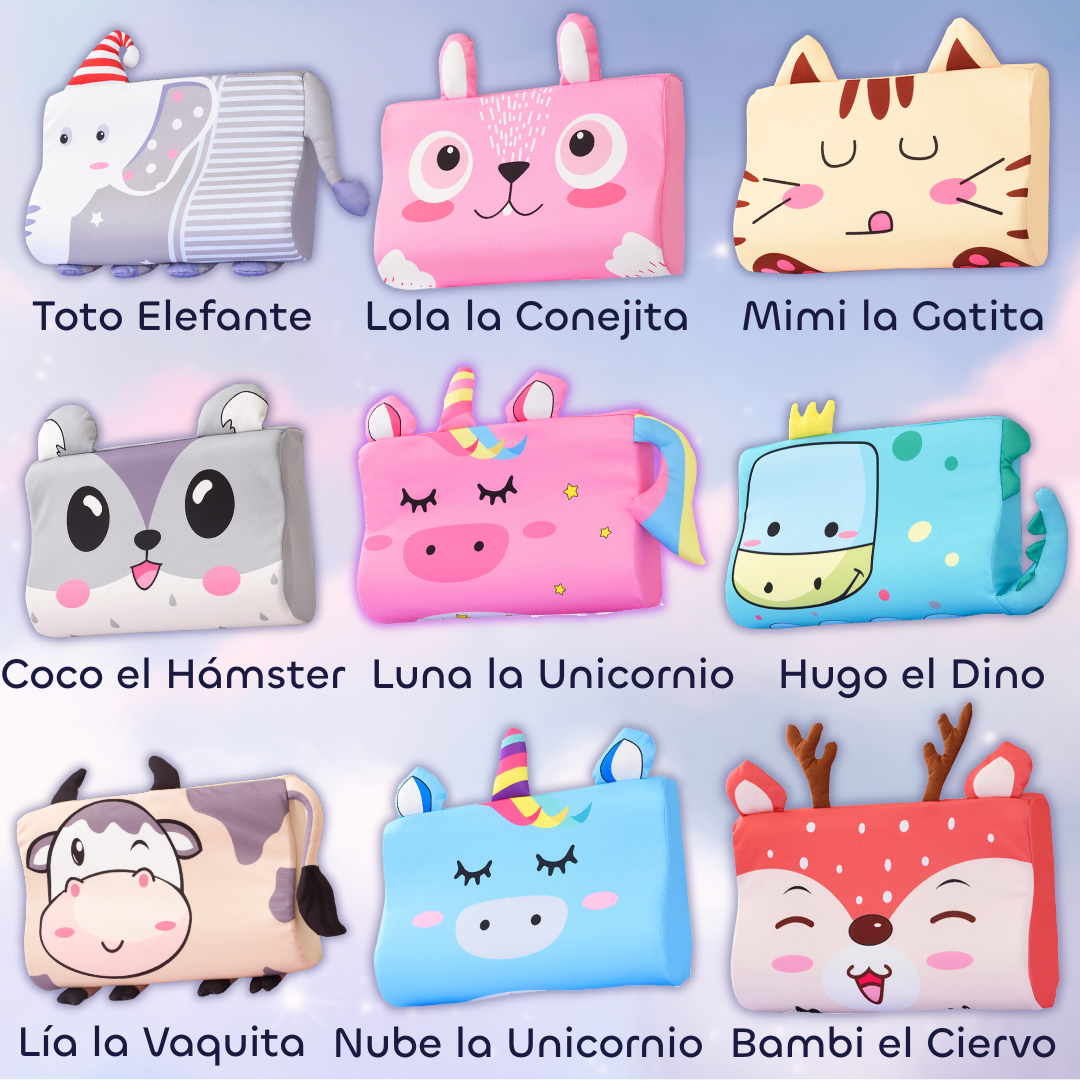 NurturaSueño™ – Almohada Sensorial Infantil para un Sueño Profundo y Tranquilo