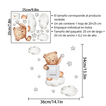 SueñoTierno™ – Pegatinas de pared para noches tranquilas y seguras