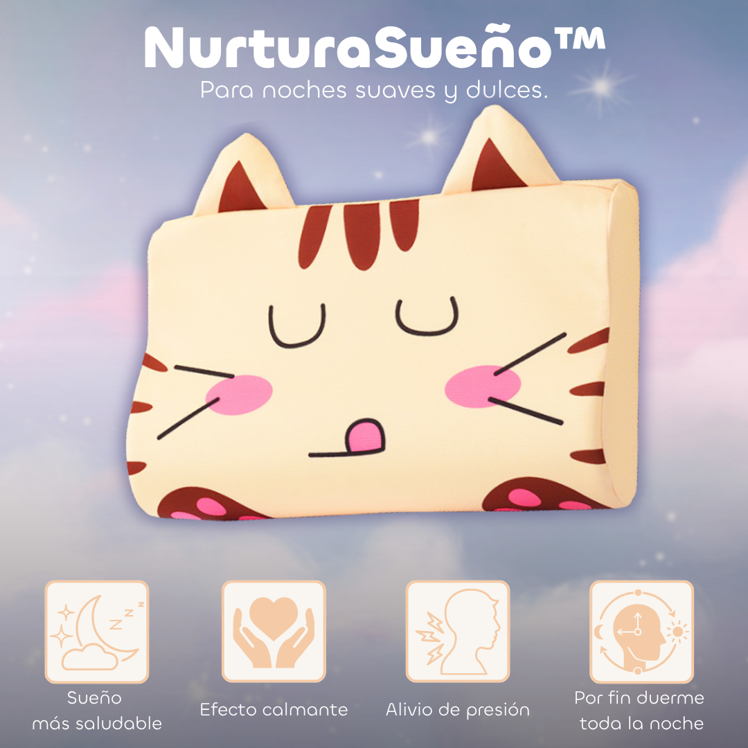NurturaSueño™ – Almohada Sensorial Infantil para un Sueño Profundo y Tranquilo