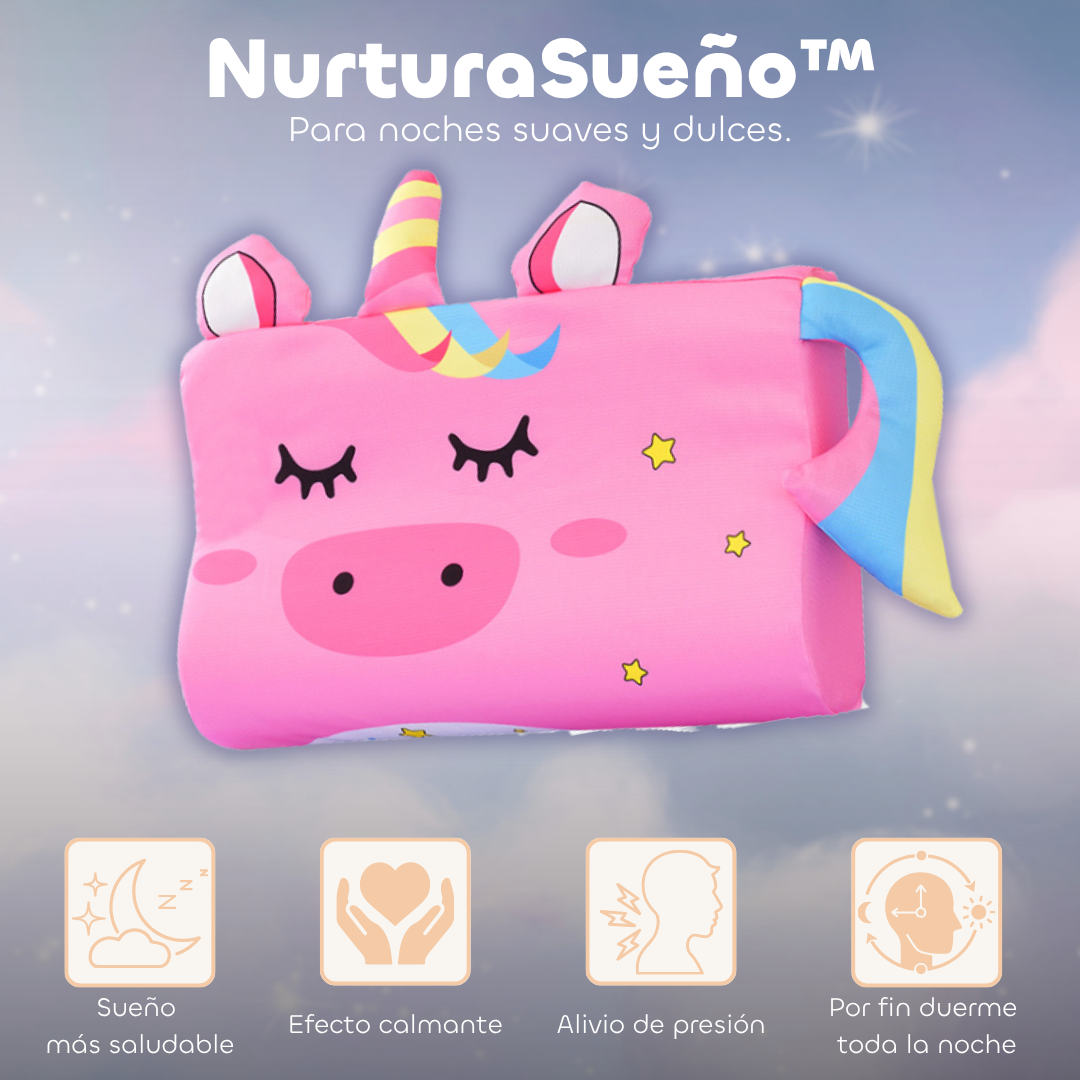NurturaSueño™ – Almohada Sensorial Infantil para un Sueño Profundo y Tranquilo